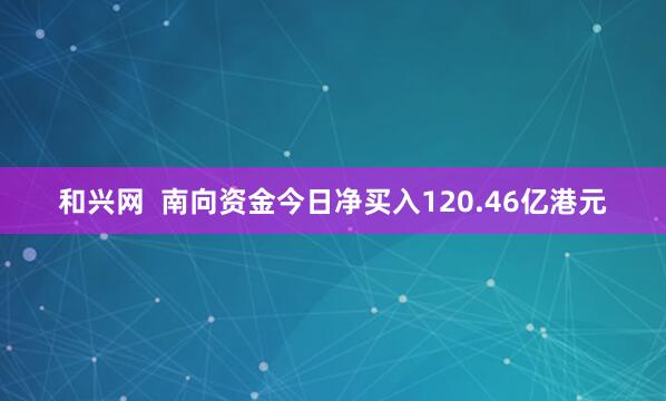 和兴网  南向资金今日净买入120.46亿港元